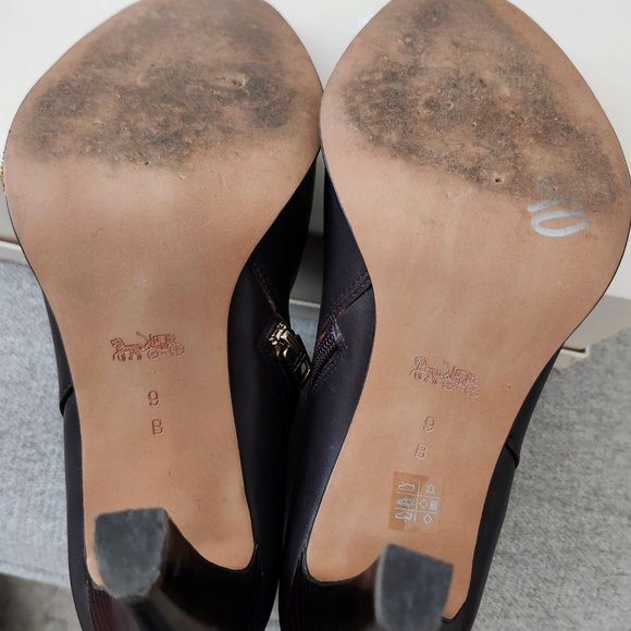 Coach "Jemma" Leather Ankle Booties | Gently Pre-Owned| sz 9 - Picture 4 of 8